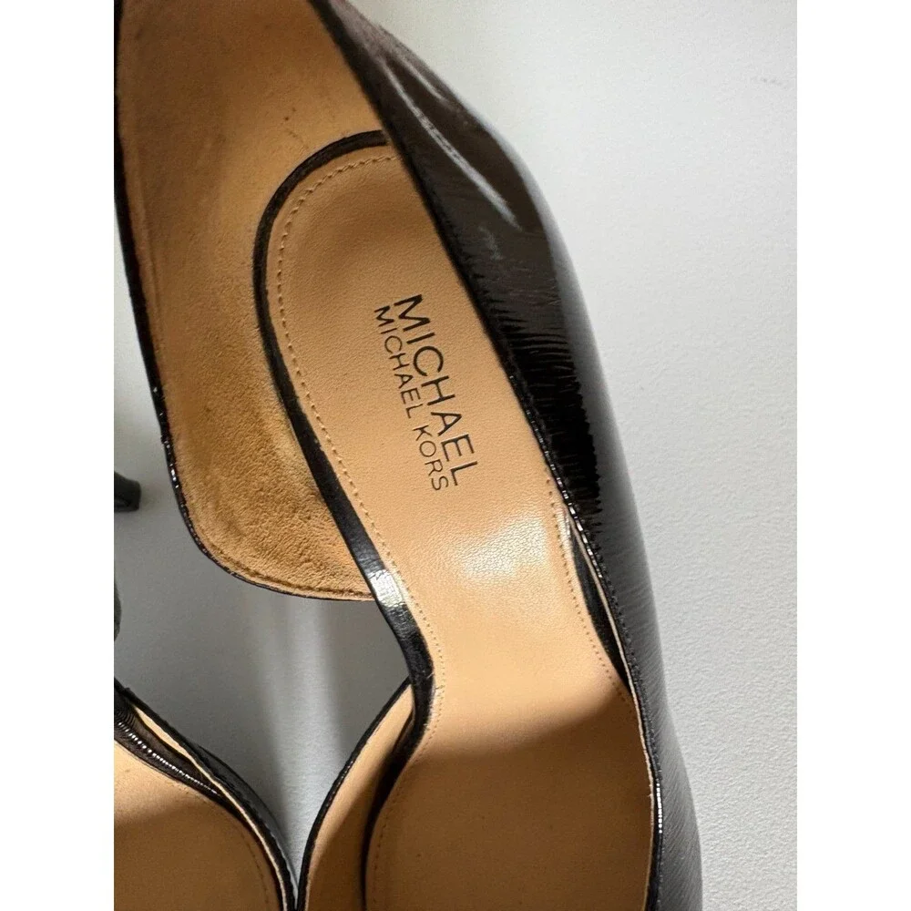 Michael Kors Black Patent Leather Pointed Toe Stiletto Pump Heels Women’s US 6